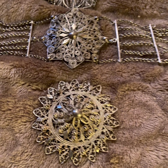 Sterling and 850 silver vintage Asian Hand made treasure - Picture 4 of 7